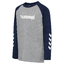 Hummel Enfant LOGO T-SHIRT L/S greymelangedressblues