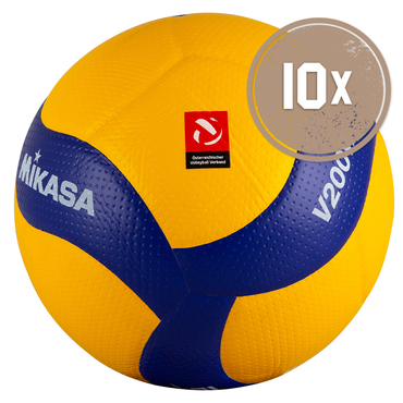 10er Ballpaket VOLLEYBALL V200W-ÖVV Official