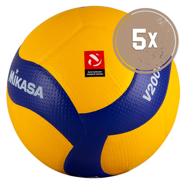 5er Ballpaket VOLLEYBALL V200W-ÖVV Official