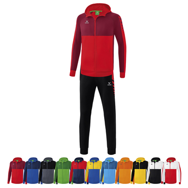 Volleyball 14er Set SIX WINGS Trainingsjacke mit Kapuze + Worker Hose Herren inkl. Ball und Druck