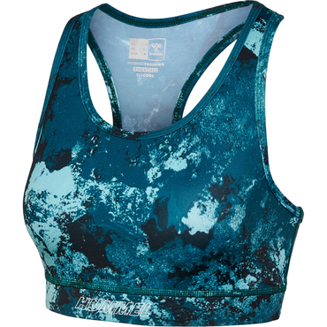 HMLTE DIGI SANDSTORM AOP SPORTS BRA