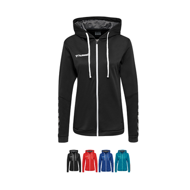 VOLLEYBALL 14ER SET AUTHENTIC POLY ZIP HOODIE DAMEN INKL. BALL UND DRUCK