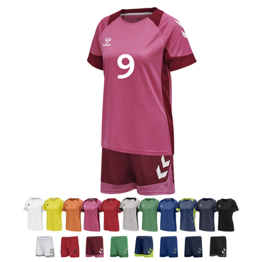 Volleyball 14er Set LEAD Poly Jersey + Short Damen inkl. Ball und Druck