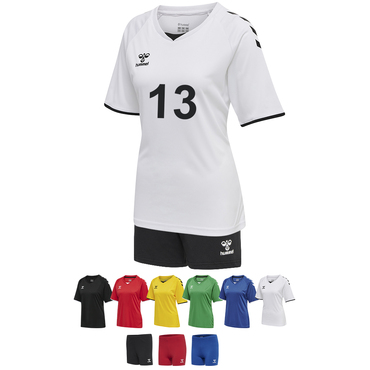 Volleyball 14er Set CORE XK Volley Tee + Cotton Hipster Damen inkl. Druck