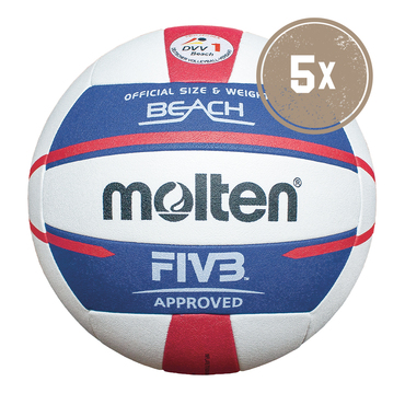 5ER BALLPAKET V5B5000-DE BEACHVOLLEYBALL