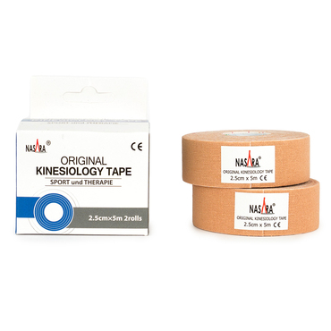 Kinesiologie Tape 2,5cm x 5m - 2 Rollen