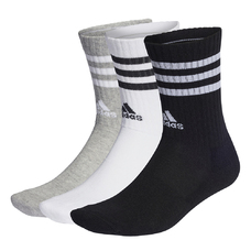 3-Streifen Cushioned Crew Socken (3 Paar)