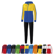 Volleyball 14er Set SIX WINGS Trainingsjacke mit Kapuze + Worker Hose Damen inkl. Ball und Druck