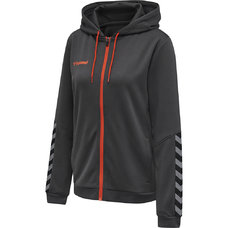 HMLAUTHENTIC POLY ZIP HOODIE WOMAN