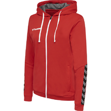 HMLAUTHENTIC POLY ZIP HOODIE WOMAN