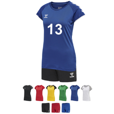 Volleyball 14er Set CORE XK Volley Stretch Tee + Cotton Hipster Damen inkl. Druck