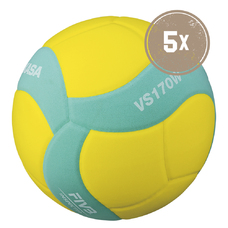 5ER BALLPAKET VOLLEYBALL VS170W-Y-G